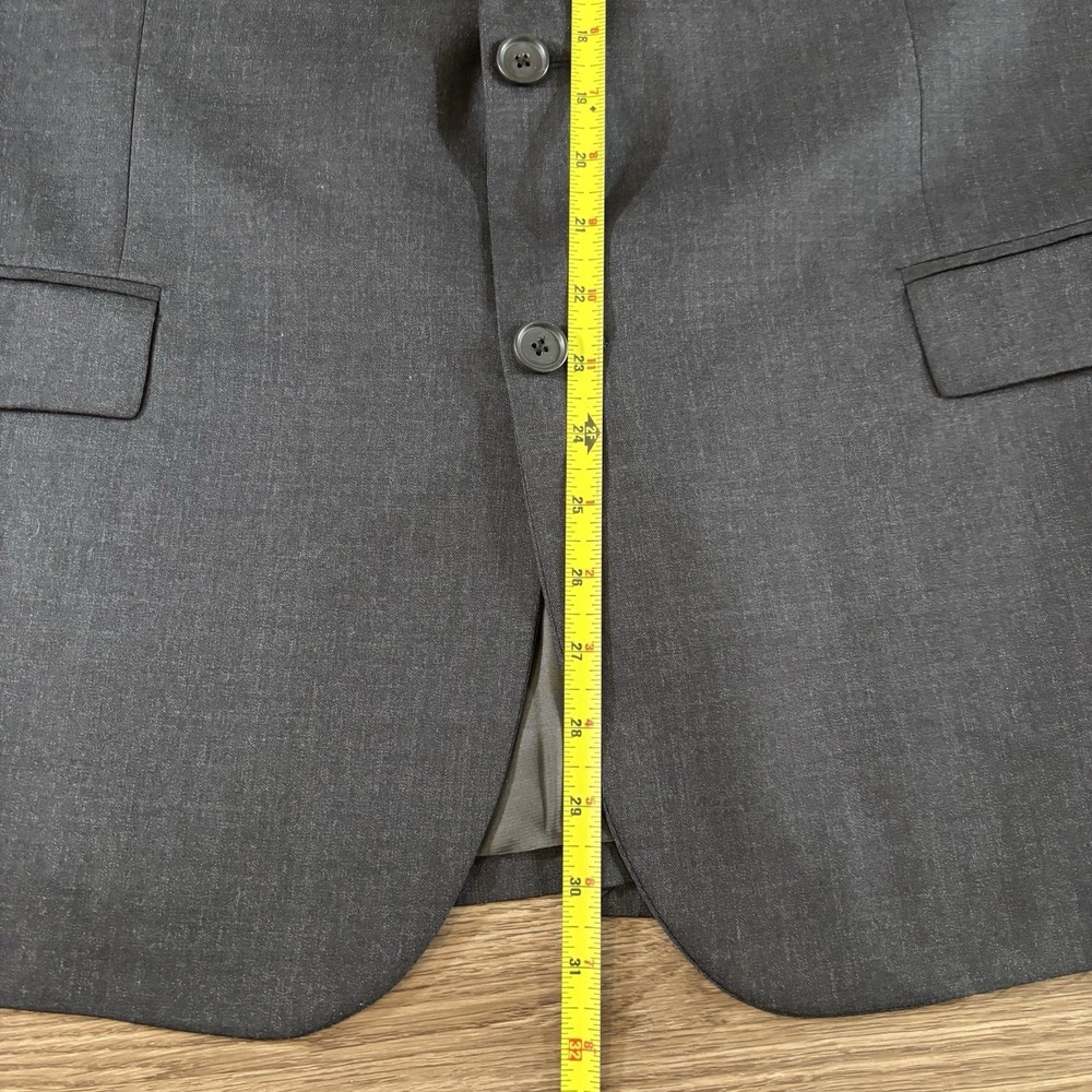 Brooks Brothers 1818 Regent Fit 42R Charcoal Gray 100% Wool Blazer Made in Italy - Picture 4 of 8